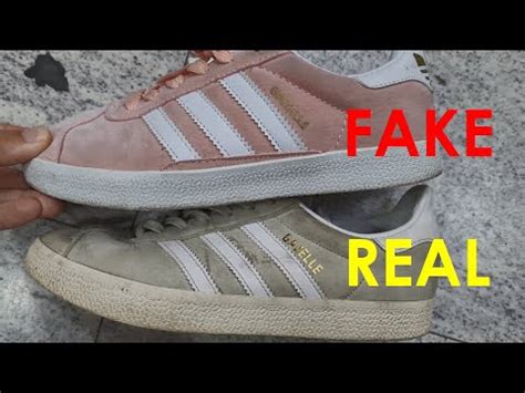 how to spot fake adidas gazelles|adidas gazelle logo.